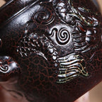 Tea Kettle Retro Exquisite Teapot Home Tea Room Red Sand Antique Dragon Palace Lantern Tea Ceramic Tea Infuser - Image 4