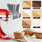 Grain Mill Attachment for KitchenAid Stand Mixer, All Metal Grain Mill Flour Mill for Kitchen Aid Accessories, Suitable for Grinding Non-Oily Dry Grain Corn, Coffee Bean, Millet, Wheat and Cereals - Image 5