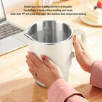 Travel Electric Kettle, 600ml Portable Hot Water Boiler, 600W Fast Heating with Smart Temperature Control for Trips, Camping, and Outdoor Use (US Plug, 110V) - Image 6