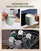 famiware Mercury Coffee Mugs 13 oz, Coffee Mugs Set of 4 with Handle - Image 6