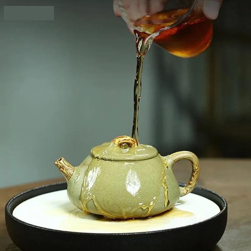 Tea Pot Chinese Purple Sand Filter Teapot, Convenient Travel Tea Set, Home Retro Kettle, Chinese Tea Ceremony Supplies, Loose Tea Teapot 230ml Teapot for Infuser - Image 6