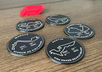 Formula 1 Racing Circuit Coaster Set with Holder, Cork Bottom, Monaco Silverstone Austin Catalunya Monza Track Design, Motorsport Fan Gift, Desk Decor - Image 2