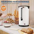 120-Cup (18L / 4.8 Gallon) Commercial Coffee Urn – Stainless Steel Electric Hot Beverage Dispenser with Double-Wall Insulation, Ideal for Weddings, Parties, Catering, and Buffets - Image 7