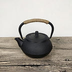 Teapot Cast Iron Teapot Water Boiling Kettle Household Tea Making Set 850ml Japanese Tetsubin Iron Bottle Vintage Tea Cup Saucer Set Teapot Kettle,300ml Teapot by Unknown