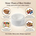 Marble Coffee Filter Holder 6 inch Handmade White - Image 5