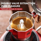 Bincoo Stovetop Espresso Maker,Classic Aluminum Italian Coffee Maker,2Cups Moka Pot for Italian and Cuban Café Brewing, Double Valve Extraction - Image 5