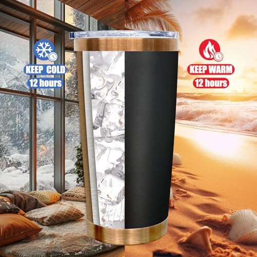 20 oz Tumbler Bulk Stainless Steel Tumblers with Lids and Straws Black - Image 4