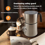 Fully Automatic Milk Frothers, Electric Milk Foaming Machine with Infinite Knob Control, Heating Temperature 65-75°C, Hot and Cold Double for Coffee, Latte, Cappuccino - Image 4