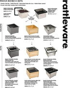 Rattleware Stainless Steel Open Bottom Knock Box Chute with Rubber Bar,6in - Image 5