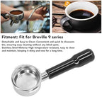 58mm Portafilter Bottomless Portafilter with 2 Ears, Stainless Steel Detachable Accessory for 9 Series, Compatible for Most Commercial Coffee Machines (Black) - Image 5
