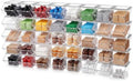 Yerliker 40 Pcs Stackable Storage Bins with Lids Organizer, Clear by Yerliker