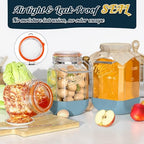 2 Pack 1 Gallon Glass Jar with Airtight Lid, 4.3 '' Wide Mouth - Image 6