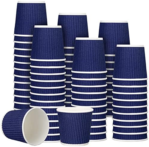 Yaomiao 200 Pcs 4 oz Disposable Espresso Coffee Cups, Blue by Yaomiao