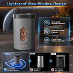 Veken Electric Vacuum Coffee Canister with Window, Auto-Seal Container,19OZ - Image 4