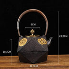 Cast Iron Tea Kettle High-Grade Iron Bottle Uncoated Cast Iron Teapot Handmade Cast Iron Kettle Teapots - Image 6