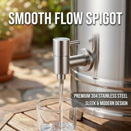 304 Stainless Steel Milk Can, 5-125L Beverage Dispenser Bucket with Spigot - Image 4