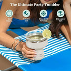 REDUCE Saltini 16oz Margarita Tumbler - Insulated Cocktail Glass with Lid - Image 2