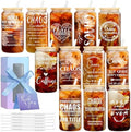 12-Pack Employee Appreciation Gifts Glass Cups, 16oz Coffee Cups by OLSUNOR