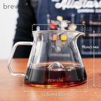 Brewista 300ml/10.1oz X Series M Glass Coffee Carafe, Small Pour Over Glass Pot Server, Inner Cone Shape Design for Improved Flavor, Heat Resistant Odorless Glass Pitcher - Image 2