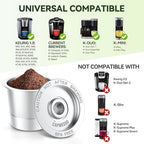 6 Pack Reusable K Cups Coffee Pods for Keurig 1.0: Stainless Steel Refillable K Cup - Reusable Coffee Filter for Keurig 1.0 Coffee Maker, Permanent, Eco-Friendly, Innovative Design - Image 3