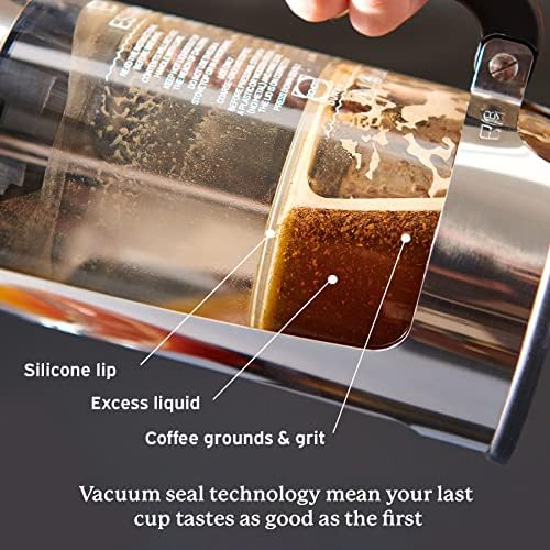 ESPRO - P7 French Press - Double Walled Stainless Steel Insulated Coffee and Tea Maker with Micro-Filter - Keep Drinks Hotter for Longer (Brushed Stainless Steel, 32 Oz) Cleaning Powder - Image 5