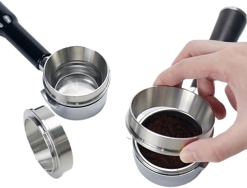 Coffee Dosing Ring Stainless Steel Funnel 51mm 53mm 57mm 57.5mm 58mm 58.5mm Compatible with Portafilter Barista Tools Espresso Accessories(51mm) - Image 2