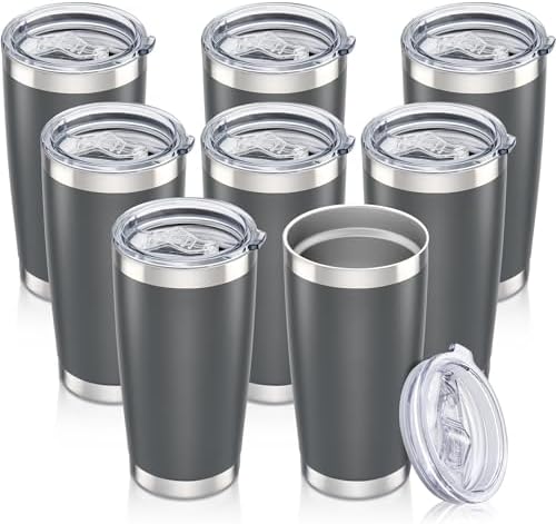 20 oz Tumbler with Lid Stainless Steel Insulated Tumblers Bulk Cups Mug by Orebigo
