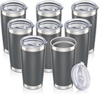 20 oz Tumbler with Lid Stainless Steel Insulated Tumblers Bulk Cups Mug by Orebigo