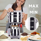 Goldtouch 1000g Grain Mill Grinder 3000W Electric Stainless Steel Grain Grinder High-Speed Pulverizer Powder Machine for Dry Wheat, Oats, Corn, Pepper and Coffee Beans (1000g Swing Type) - Image 6