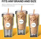 BABLOV GO-PAL 30oz Insulated Coffee Tumbler with Straw Ice Coffee Cup - Image 4