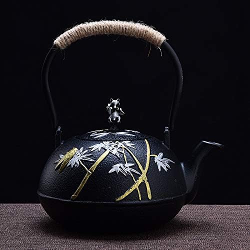 tetsubin cast iron kettle workshop japanese Healthy Teapot with Stainless Steel Infuser （1200mL） - Image 4