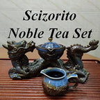 Chinese Gongfu Tea Set Gift Box, Chinese Dragon Shape, Pure Hand Firing, with 360Rotating Teapot and Infuser, Suitable for Office, Home, Gift (Dragon Feast) - Image 2