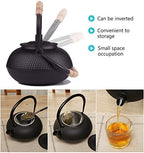 Cast Iron Teapot With Stainless Steel Infuser For Loose Leaf Tea And Teabags, Cast Iron Tea Kettle Stovetop Safe, 800ml/27oz - Image 3
