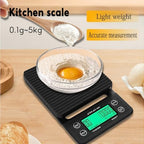 Coffee Scale with Timer, 0.1g Precision Digital Coffee Espresso Scale for Pour Over, Coffee Bean Weighing, Barista Brewing with Waterproof Cover, 5kg Capacity - Image 3