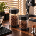 Auto Vacuum Coffee Canister - 950ML Airtight Coffee Bean Storage Canisters - Image 2