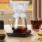 Coffee Dripper with Reusable Coffee Filter #4 Tea Infuser for Loose Leaf Tea Steeper Large 18 oz BPA Free Dishwasher Safe (CLEAR) - Image 3