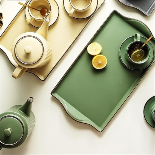 Water Pitcher Tea Cup Kettle Set Cup Home Living Room Ceramic Water Cup Coffee Cup Set Cup Water Cup Water Jug(Green) - Image 5