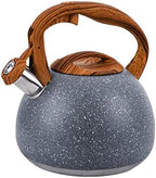 3.2Qt Stainless Steel Whistling Tea Kettle Stovetop, Sky Grey by FOEDO