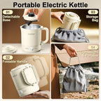 Stariver 0.6L Portable Electric Kettle, Stainless Steel Travel Kettle - Image 4