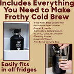 The Original Royal Brew Nitro Cold Brew Coffee Maker - Gift for Coffee Lovers - Quality Nitro Coffee at Home - 64 oz Home Keg, Nitrogen Gas System Dispenser Kit - Image 5