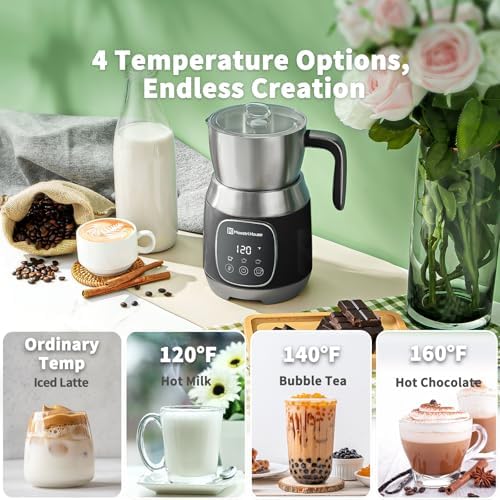 Maestri House Rechargeable Milk Frother with Stepless Speed Control, LunaFro 2.0 Handheld Electric Foam Maker Waterproof Drink Mixer Foamer for Lattes, Cappuccino+DualFro 600 - Image 7