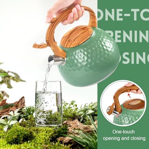 GGC Whistling Tea Kettle for Stove Top, 3.2QT/3L Stainless Steel Tea Kettle - Image 5