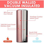 8 Pack Stainless Steel Skinny Tumbler, 20 OZ Double-Insulated Water Tumbler Cup with 8 Straw and 4 Brush, Vacuum Travel Mug Gift for Hot Cold Drinks with Cleaning(White) - Image 2