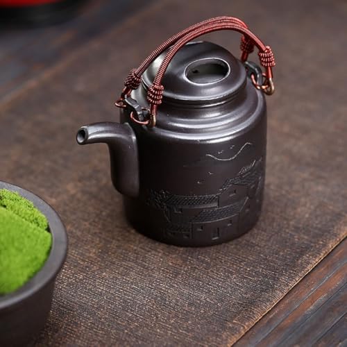 Tea Kettle Portable Outdoor Ceramic Handle Kettle Household Tea Maker Ceramic Tea Infuser - Image 5