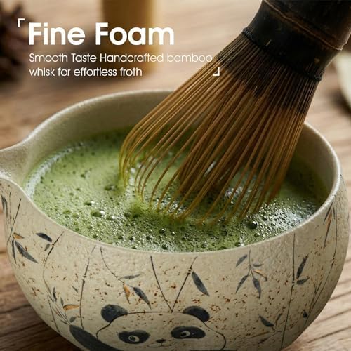 Matcha Set, 7-Piece Matcha Whisk Set with Bowl & 100-Prong Whisk - Image 6