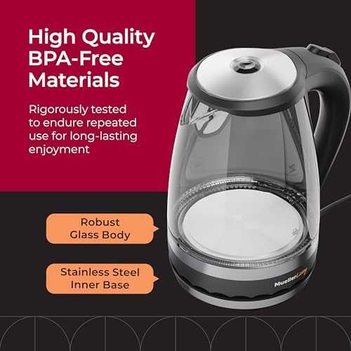 Mueller Living 1.5L Electric Kettle, Tea Kettle for Boiling Water - Image 3