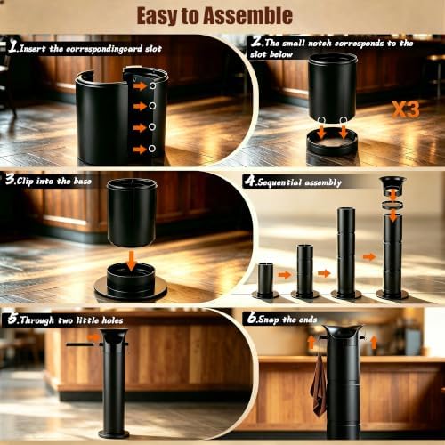 Espresso Knock Box for Coffee Grounds, Detachable Coffee Knock Box - Image 7