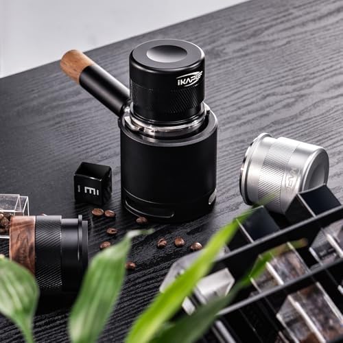 IKAPE 58mm Espresso Tamper, Premium Barista Coffee Calibrated Tamper with Spring Loaded, 100% Stainless Steel Tamper Compatible with All 58MM Bottomless Portafilter (Black) - Image 6