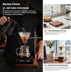 Pour Over Coffee Stand, Walnut Wood & Stainless Steel - Image 5