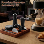 Espresso Accessories Kit Featuring 51mm Dual Head Coffee Distributor, Espresso Tamping Station, Stirrer, Dosing Funnel& WDT Tool - Image 6